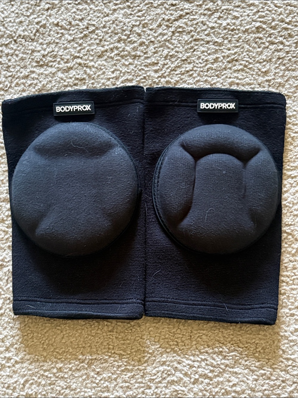 Black padded knee pads